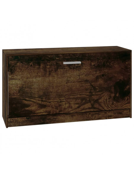 Scarpiera Rovere Fumo 80x24x45 cm in Legno Multistrato