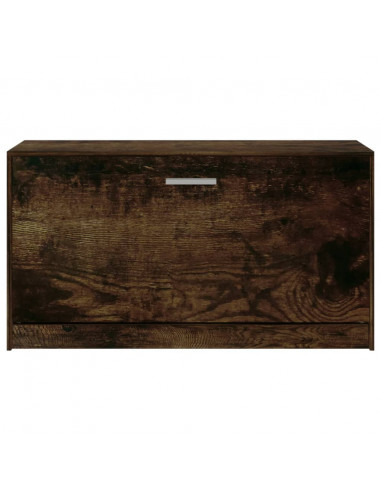 Scarpiera Rovere Fumo 80x24x45 cm in Legno Multistrato