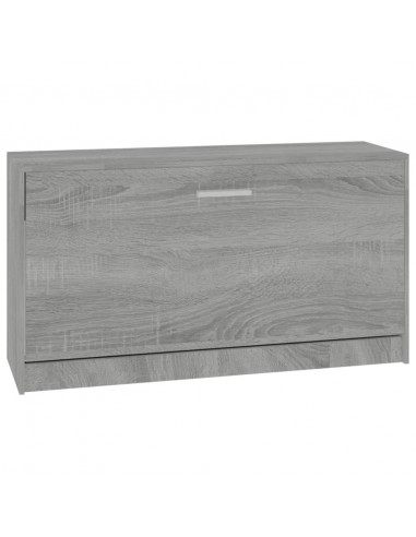Scarpiera Grigio Sonoma 80x24x45 cm in Legno Multistrato