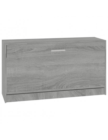 Scarpiera Grigio Sonoma 80x24x45 cm in Legno Multistrato