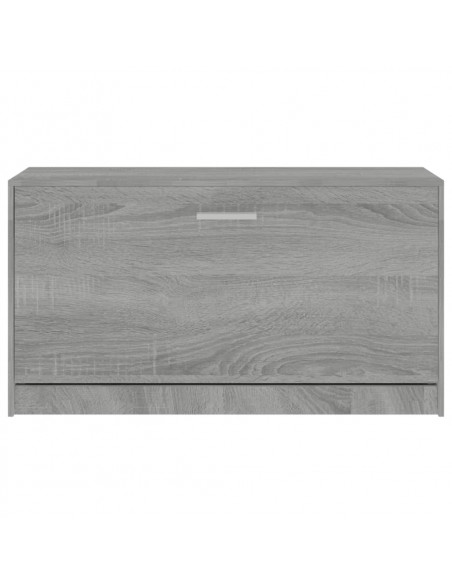 Scarpiera Grigio Sonoma 80x24x45 cm in Legno Multistrato