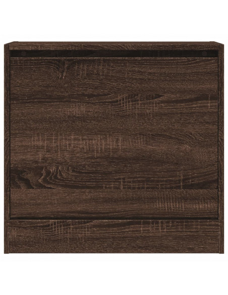 Scarpiera Rovere Marrone 60x21x57 cm in Legno Multistrato
