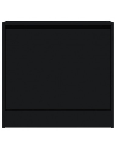 Scarpiera Nera 60x21x57 cm in Legno Multistrato