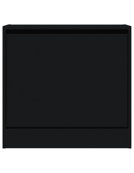 Scarpiera Nera 60x21x57 cm in Legno Multistrato