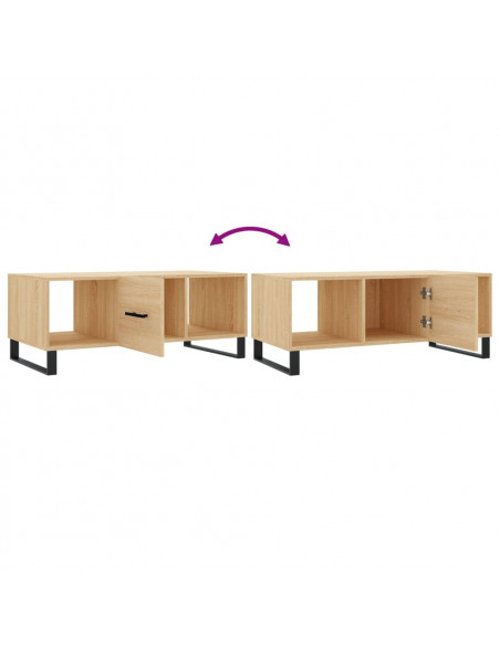 Tavolino da Salotto Rovere Sonoma 102x50x40cm Legno Multistrato