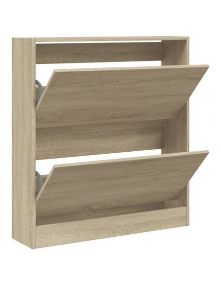 Scarpiera Rovere Sonoma 80x21x87,5 cm in Legno Multistrato