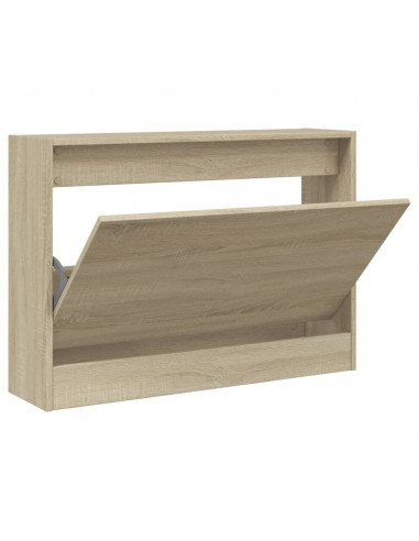 Scarpiera Rovere Sonoma 80x21x57 cm in Legno Multistrato