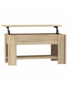 Tavolino da Salotto Rovere Sonoma 101x49x52cm Legno Multistrato 2