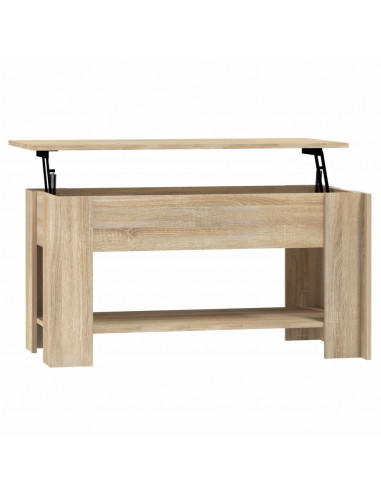 Tavolino da Salotto Rovere Sonoma 101x49x52cm Legno Multistrato