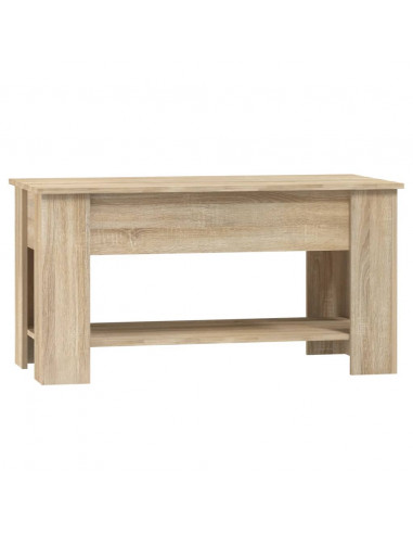 Tavolino da Salotto Rovere Sonoma 101x49x52cm Legno Multistrato