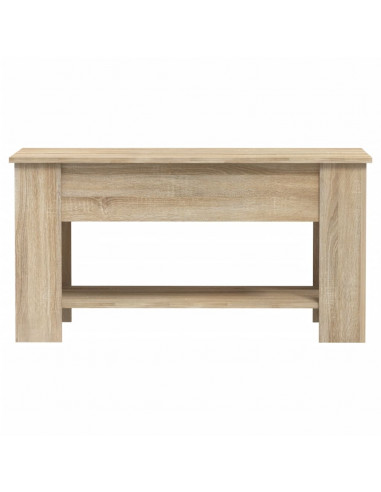 Tavolino da Salotto Rovere Sonoma 101x49x52cm Legno Multistrato