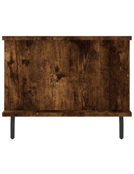 Tavolino da Salotto Rovere Fumo 90x50x40cm in Legno Multistrato