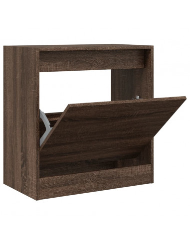 Scarpiera Rovere Marrone 60x34x63,5 cm in Legno Multistrato