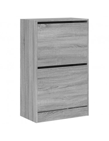 Scarpiera Grigio Sonoma 60x34x96,5 cm in Legno Multistrato