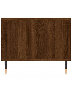 Tavolino da Salotto Rovere Marrone 90x50x40cm Legno Multistrato 2