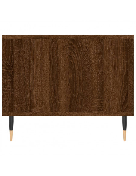 Tavolino da Salotto Rovere Marrone 90x50x40cm Legno Multistrato