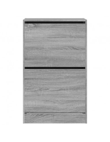 Scarpiera Grigio Sonoma 60x34x96,5 cm in Legno Multistrato
