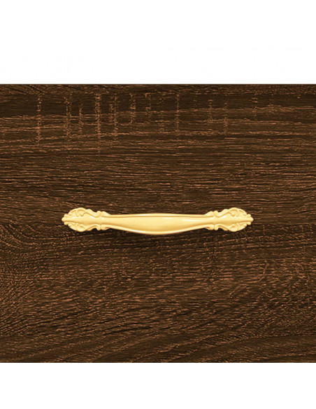 Tavolino da Salotto Rovere Marrone 90x50x40cm Legno Multistrato