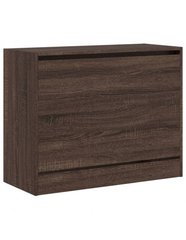Scarpiera Rovere Marrone 80x34x63 cm in Legno Multistrato