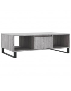 Tavolino da Salotto Grigio Sonoma 104x60x35cm Legno Multistrato 2