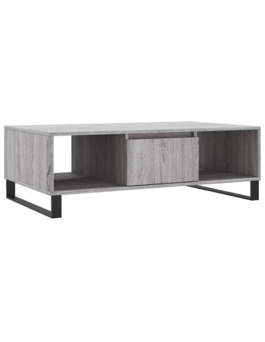 Tavolino da Salotto Grigio Sonoma 104x60x35cm Legno Multistrato