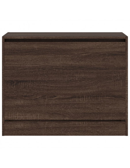 Scarpiera Rovere Marrone 80x34x63 cm in Legno Multistrato