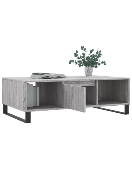 Tavolino da Salotto Grigio Sonoma 104x60x35cm Legno Multistrato