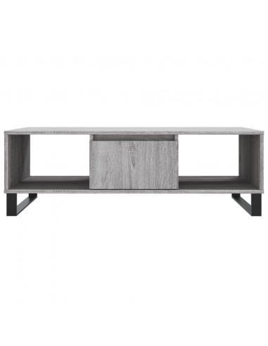 Tavolino da Salotto Grigio Sonoma 104x60x35cm Legno Multistrato