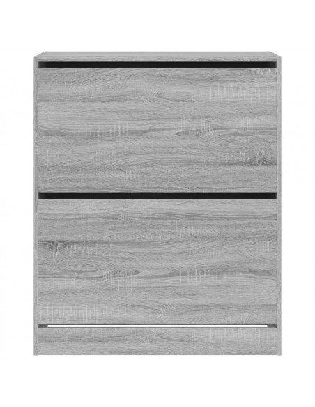 Scarpiera Grigio Sonoma 80x34x96,5 cm in Legno Multistrato