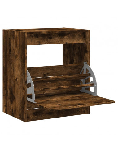 Scarpiera Rovere Fumo 60x42x69 cm in Legno Multistrato