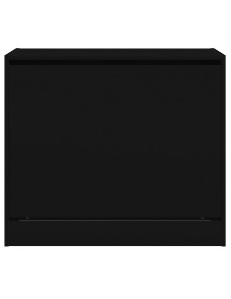 Scarpiera Nera 80x42x69 cm in Legno Multistrato