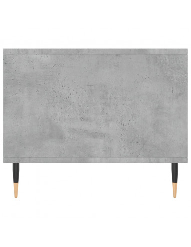 Tavolino da Salotto Grigio Cemento 90x50x40cm Legno Multistrato