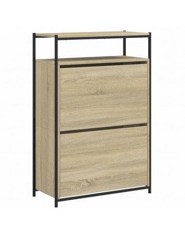 Scarpiera Rovere Sonoma 75x34x112 cm in Legno Multistrato
