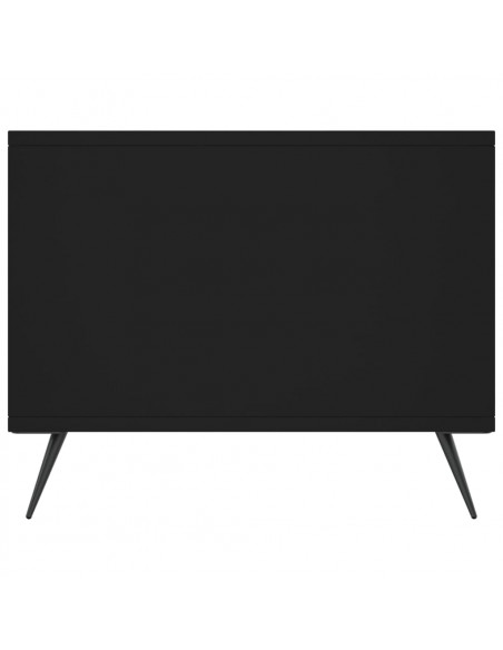 Tavolino da Salotto Nero 90x50x40 cm in Legno Multistrato