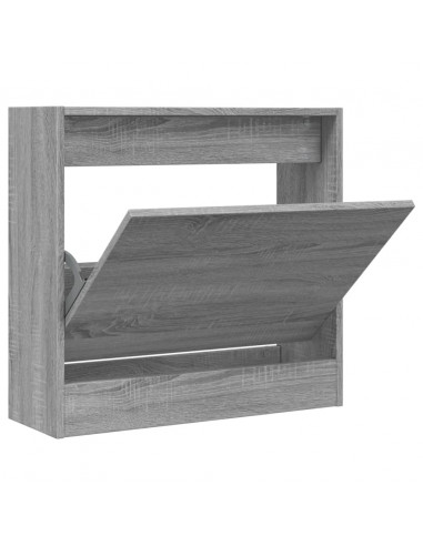 Scarpiera Grigio Sonoma 60x21x57 cm in Legno Multistrato