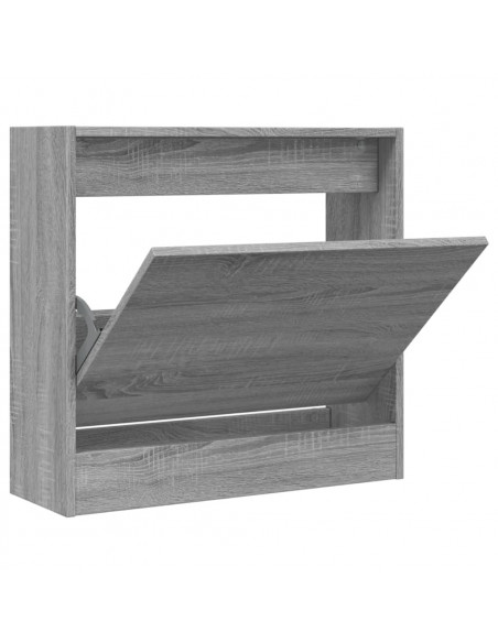 Scarpiera Grigio Sonoma 60x21x57 cm in Legno Multistrato