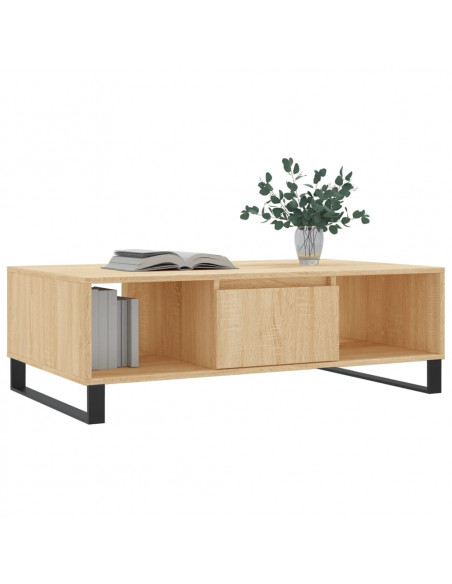 Tavolino da Salotto Rovere Sonoma 104x60x35cm Legno Multistrato