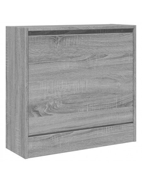 Scarpiera Grigio Sonoma 60x21x57 cm in Legno Multistrato