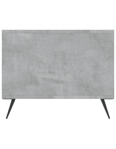 Tavolino da Salotto Grigio Cemento 90x50x40cm Legno Multistrato