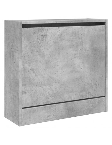 Scarpiera Grigio Cemento 60x21x57 cm in Legno Multistrato