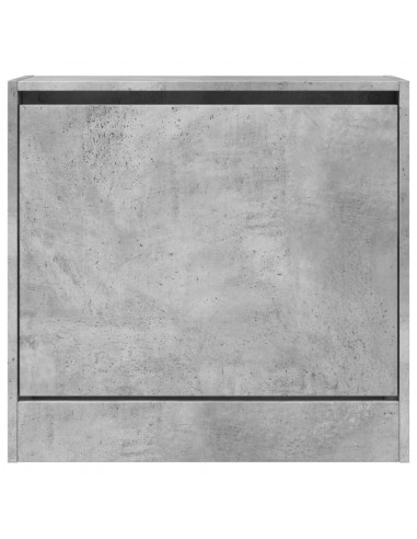 Scarpiera Grigio Cemento 60x21x57 cm in Legno Multistrato