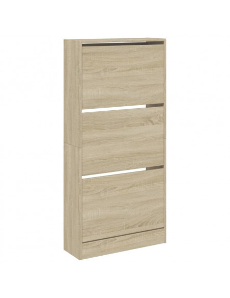 Scarpiera Rovere Sonoma 60x21x125,5 cm in Legno Multistrato