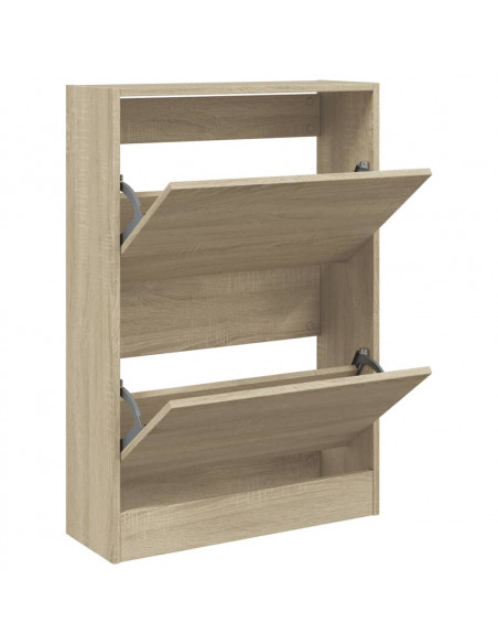 Scarpiera Rovere Sonoma 60x21x87,5 cm in Legno Multistrato