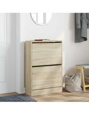 Scarpiera Rovere Sonoma 60x21x87,5 cm in Legno Multistrato
