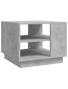 Tavolino da Salotto Grigio Cemento 55x55x43 cm in Truciolato 2