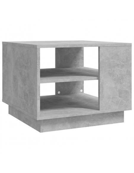 Tavolino da Salotto Grigio Cemento 55x55x43 cm in Truciolato