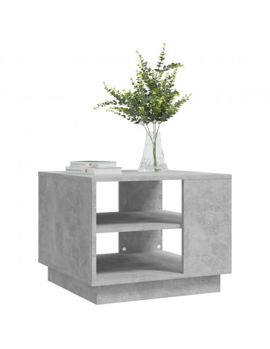 Tavolino da Salotto Grigio Cemento 55x55x43 cm in Truciolato