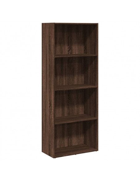 Libreria Rovere Marrone 60x30x152 cm in Legno Multistrato