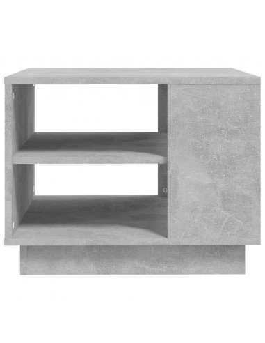 Tavolino da Salotto Grigio Cemento 55x55x43 cm in Truciolato
