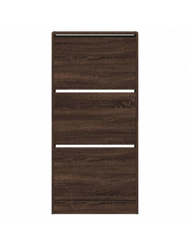 Scarpiera Rovere Marrone 60x21x125,5 cm in Legno Multistrato